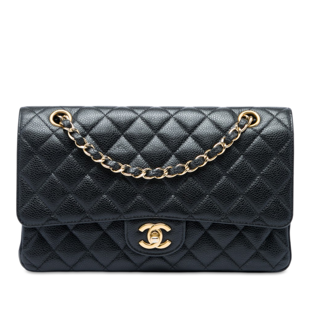Pre-Loved Chanel Medium Classic Caviar Double Flap